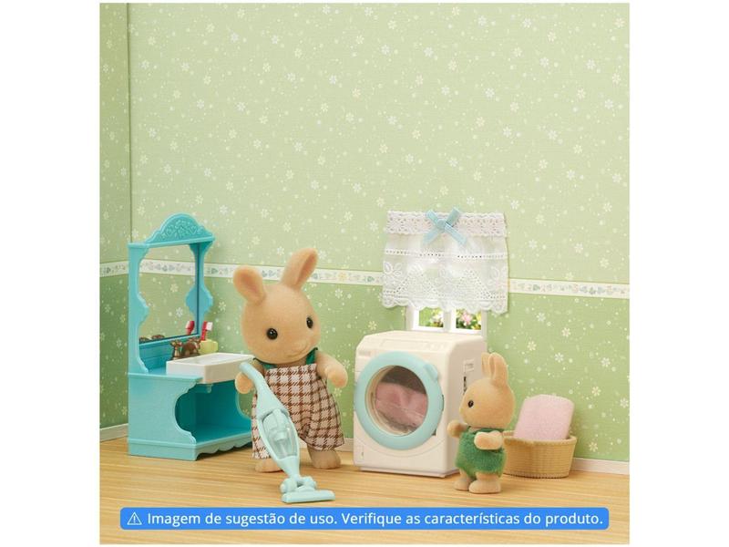 Playset Sylvanian Families Conjunto Lavagem e - Limpeza Papai Coelho Raio de Sol Imagem de Playset Sylvanian Families Conjunto Lavagem e - Limpeza Papai Coelho Raio de Sol