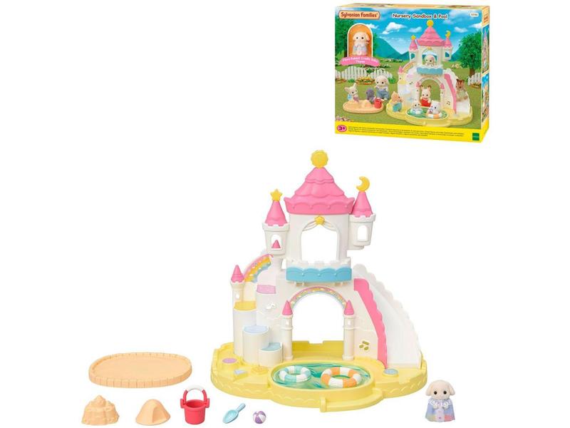 Imagem de Playset Sylvanian Families Piscina & Caixa  - de Areia Jardim da Infância Epoch