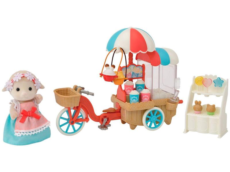 Playset Sylvanian Families Triciclo Delivery - de Pipoca Epoch 20 Peças Imagem de Playset Sylvanian Families Triciclo Delivery - de Pipoca Epoch 20 Peças