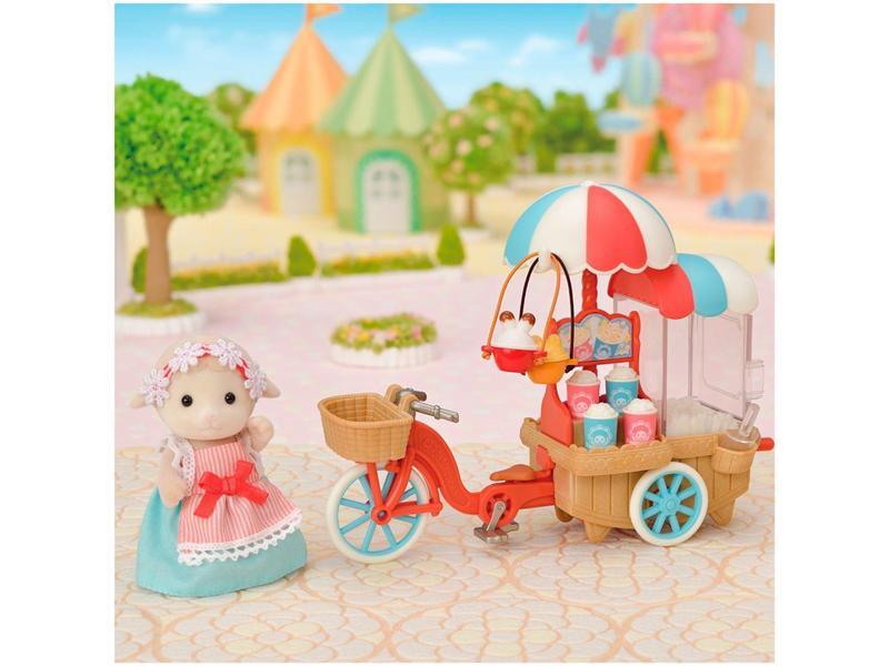 Playset Sylvanian Families Triciclo Delivery - de Pipoca Epoch 20 Peças Imagem de Playset Sylvanian Families Triciclo Delivery - de Pipoca Epoch 20 Peças