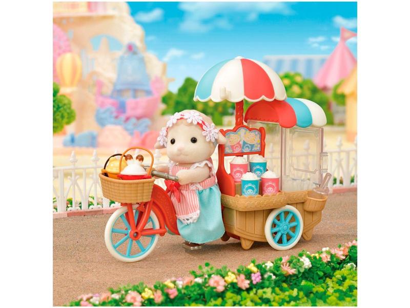 Imagem de Playset Sylvanian Families Triciclo Delivery  - de Pipoca Epoch 20 Peças