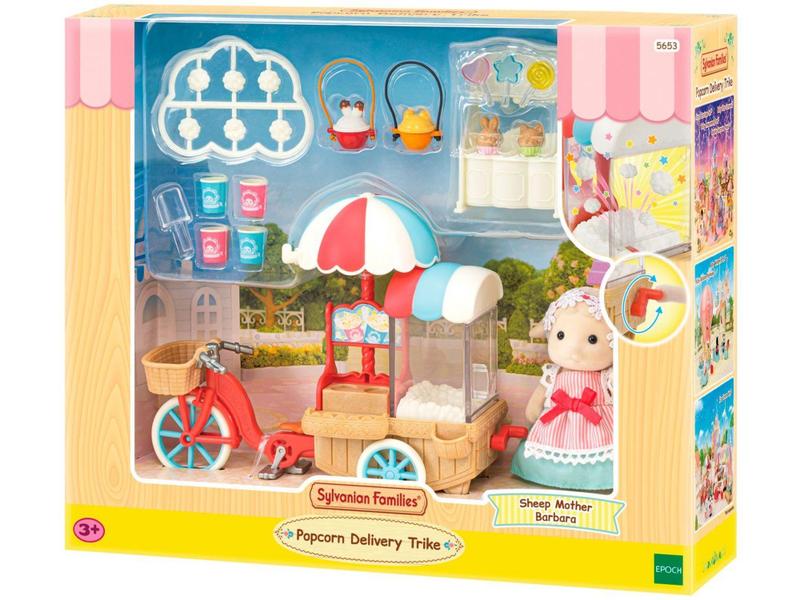 Playset Sylvanian Families Triciclo Delivery - de Pipoca Epoch 20 Peças Imagem de Playset Sylvanian Families Triciclo Delivery - de Pipoca Epoch 20 Peças