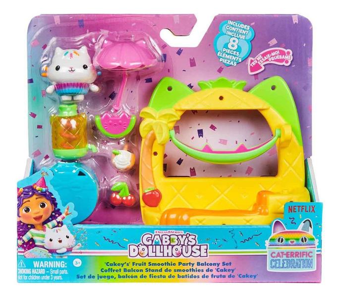 Imagem de Playset Varanda com Cakey Cat - Gabby's Dollhouse