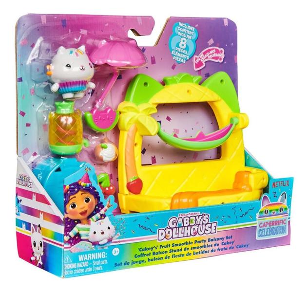 Imagem de Playset Varanda com Cakey Cat - Gabby's Dollhouse