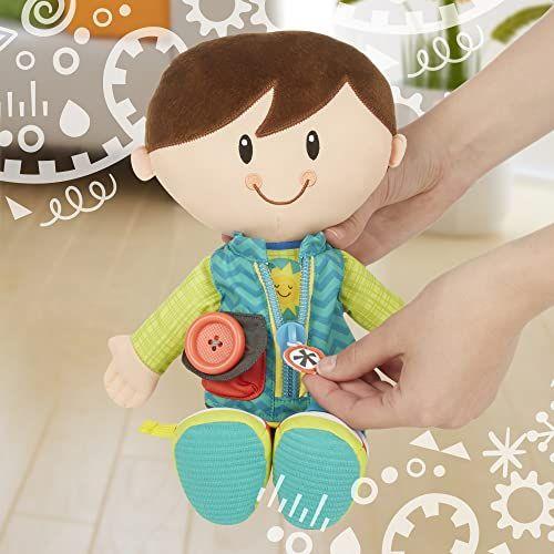 Imagem de Playskool Dressy Kids Boy Atividade Pelúcia Boneca Recheada Brinquedo para Crianças e Pré-Escolares 2 Anos e Para Cima