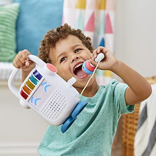 Imagem de Playskool Rock n' Roll Bot, Alto-falante Bluetooth Kids e Brinquedo de Microfone de Karaokê Que Muda de Voz, Idades 3 e Up (Exclusivo da Amazon)