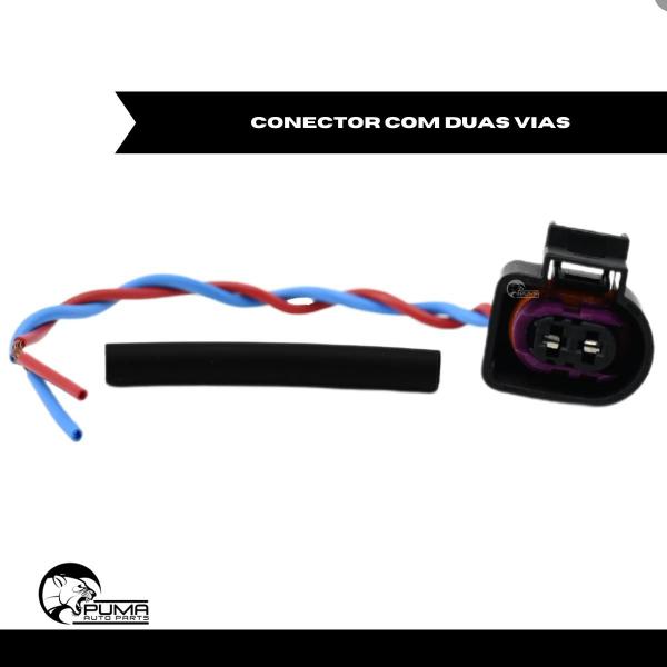 Imagem de Plug 2 Vias Chicote Conector Buzina Gol Voyage G5 Spacefox Fox Up