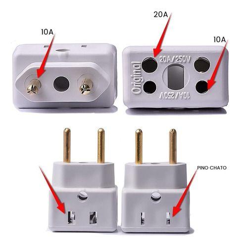 Imagem de Plug Adaptador De Tomada Bob Esponja 10a / 20a 3pinos 2pinos