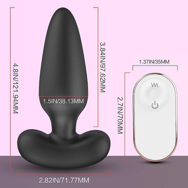 Imagem de Plug Anal com Vibrador e Controle Remoto Albert RCT S-Hande