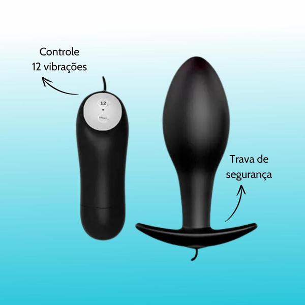 Imagem de Plug Anal com Vibro Redondo Stimulation