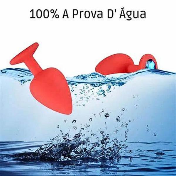 Imagem de Plug Anal de Silicone Redondo com Pedra Iniciante  Tamanho Pequeno  Sex Shop