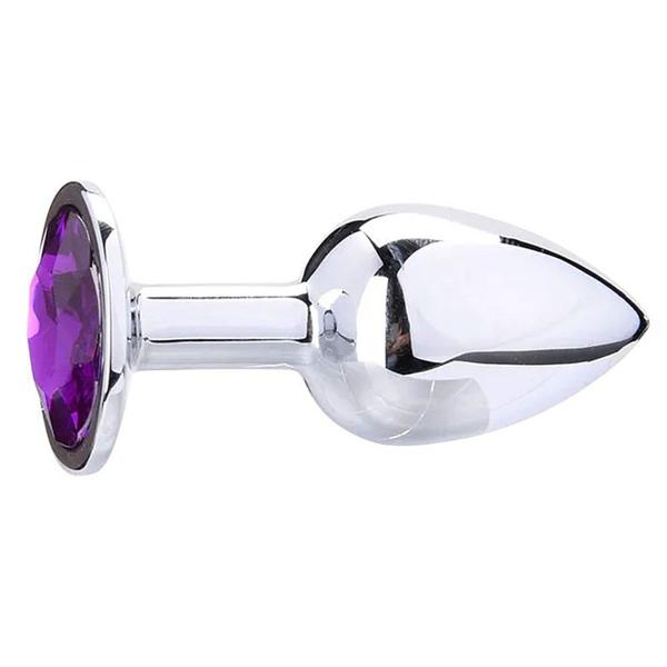 Plug Anal Dilatador Iniciante em Metal Joia Tamanho Pequeno Sex Shop - Plug  Sexual - Magazine Imoc
