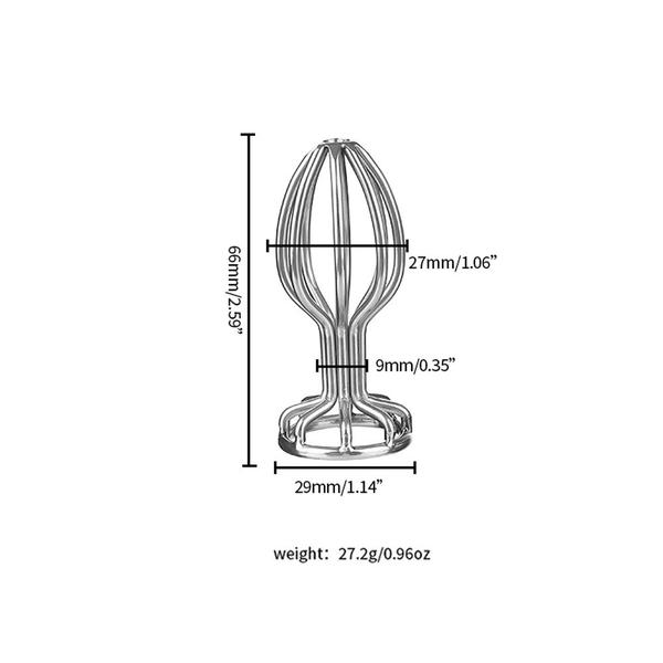 Imagem de Plug Anal em Aço Inoxidável Vazado Pequeno
