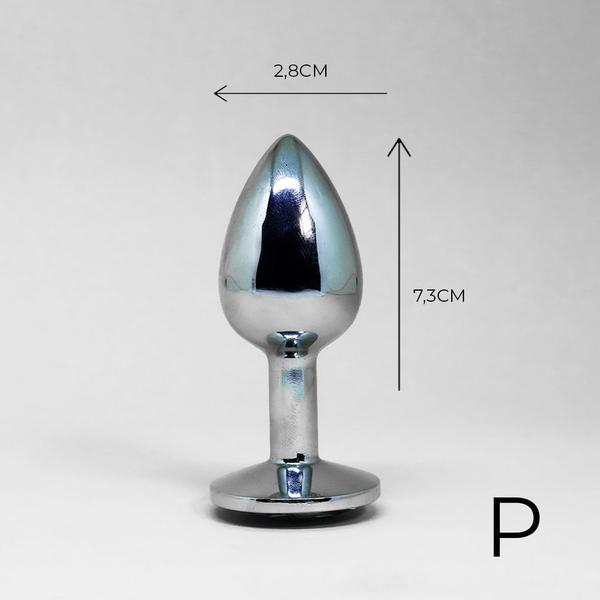 Imagem de Plug Anal Jóia Aço Inox Confortável Varias Cores