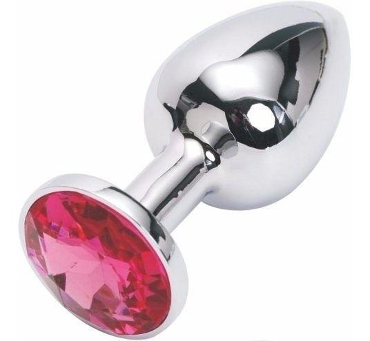 plug anal diamante Plug Anal Joia Pequeno com Pedra em Cores Diversas - Plug Sexual