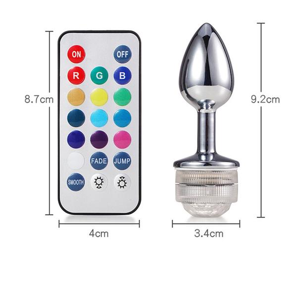 Plug anal luz de led em aluminio - Plug Sexual - Magazine Promohubs Plug anal luz de led em aluminio - Plug Sexual - Magazine Promohubs