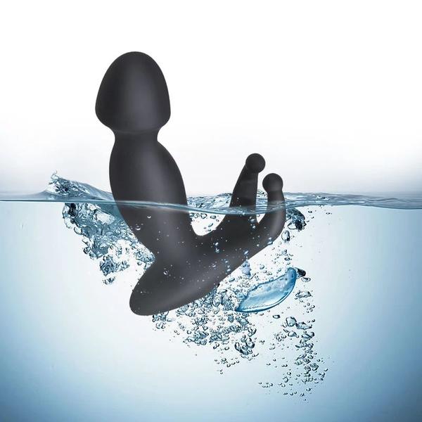 Plug Anal Masculino Feminino Próstata Ânus com Vibrador e Anel Peniano Silicone - Taiwan Collection Imagem de Plug Anal Masculino Feminino Próstata Ânus com Vibrador e Anel Peniano Silicone