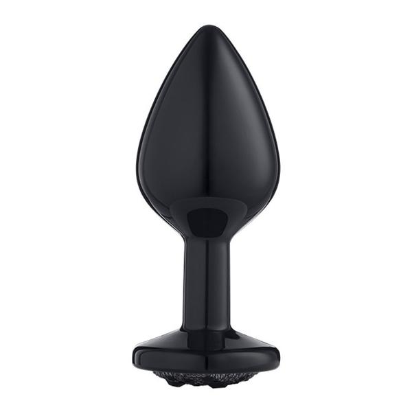 Imagem de Plug Anal Médio com Pedras Cravejadas Lite Plug - Preto