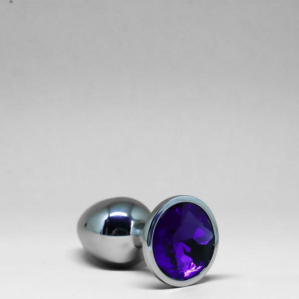 sucht befriedigen Plug Anal Médio Joia Aço Inox Azul Masculino Feminino Sortido - Plug Sexual