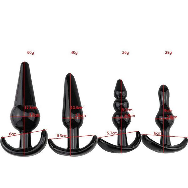 Imagem de Plug Anal Silicone Kit com 4 unidades - SI