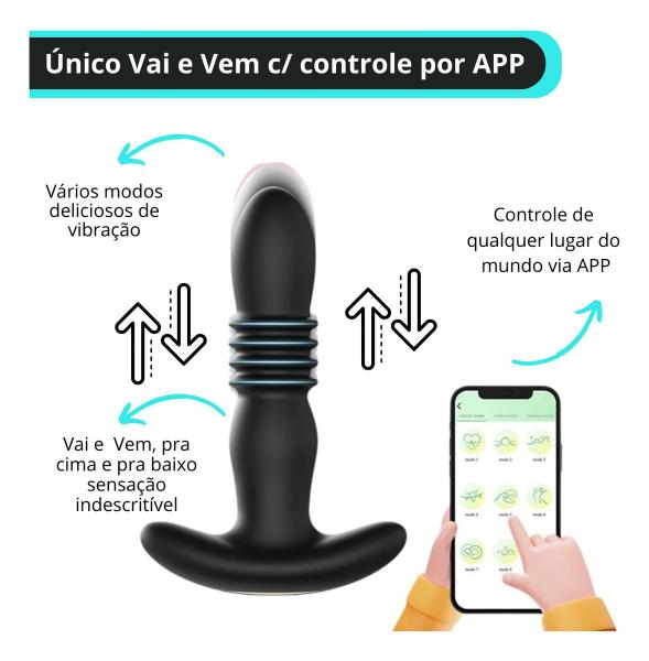 Plug Anal Vibrador Telescopio Vai E Vem Usb Com Controle - Plug Sexual - Magazine Achadosers Plug Anal Vibrador Telescopio Vai E Vem Usb Com Controle - Plug Sexual - Magazine Achadosers