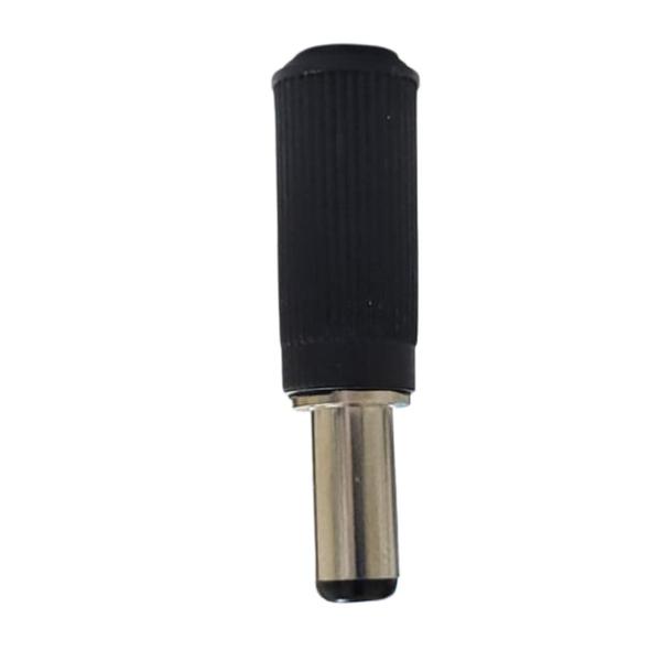 Imagem de Plug Conector P4 Macho 2,1 x 5,5 mm Sem Rabicho Preto