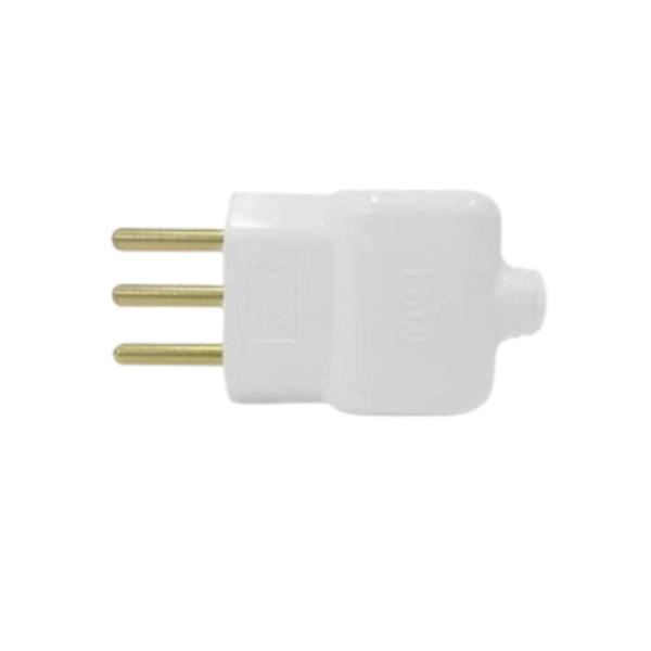 Imagem de Plug Macho Com Prensa Cabo 2p+t 10a Branco 14350 - Ilumi