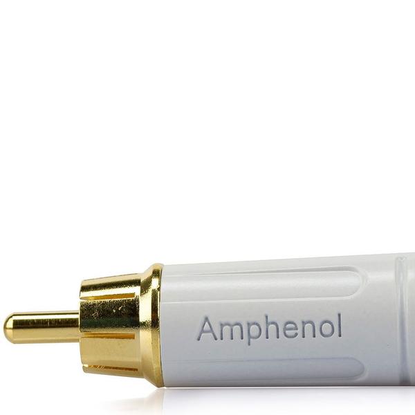 Imagem de Plug RCA Macho ACPR-WHT, Amphenol - Branco