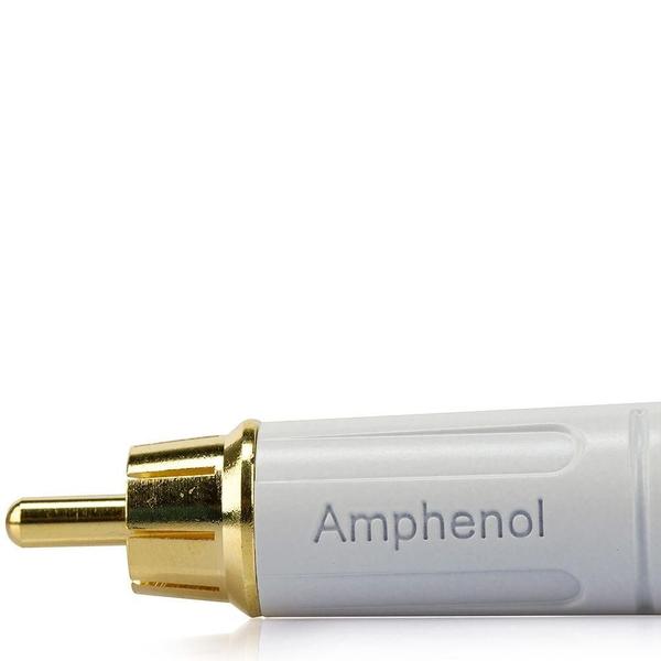 Imagem de Plug Rca Macho Acpr-Wht, Amphenol - Branco