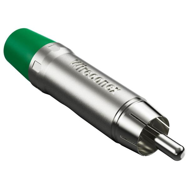 Imagem de Plug Rca Macho Nickel Plt Wc 1212 Ml Gr Ni Verde Wireconex