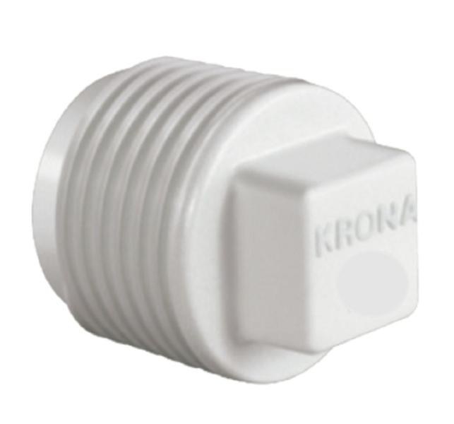 Imagem de Plug Roscavel PVC Branca 1 Krona UN 0295