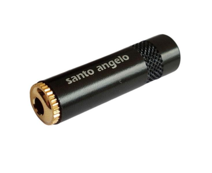 Imagem de Plug santo angelo jack p2 linha stereo femea - preto