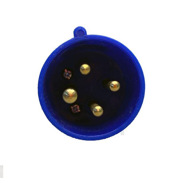 Imagem de Plugue Industrial 3P+T 16a Decorlux 9h 220/240V Plug Azul