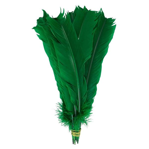 Imagem de Plumas e Penas de Pato 25 uni  Verde Bandeira