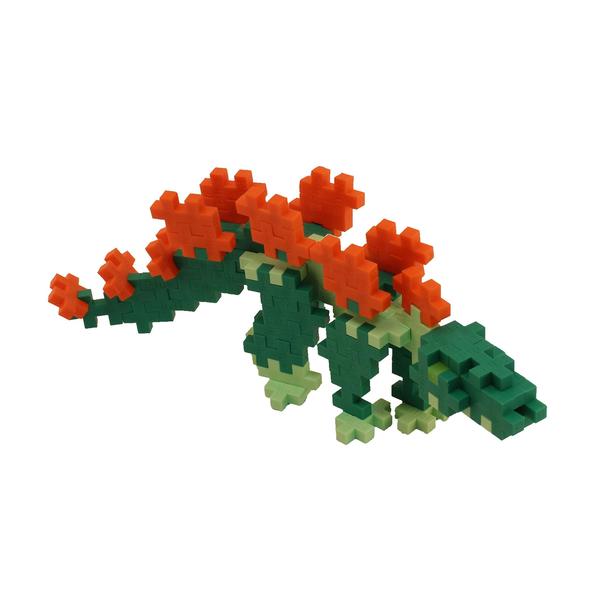 Imagem de PLUS PLUS  Mini Maker Tube  Dinossauro Stegosaurus  70 peças, Construção de Construção de Tronco Toy , Intertravamento Mini Puzzle Blocks para Crianças