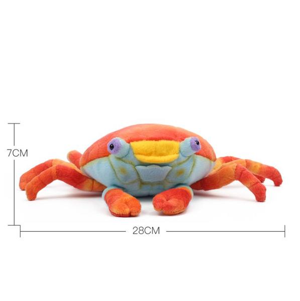 Imagem de Plush Animals Wokex Real Life Ocean Red Crabs, 2 unidades para crianças