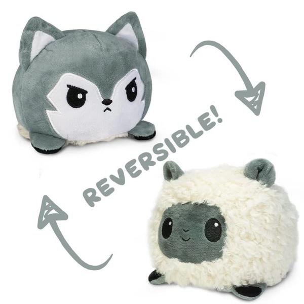 Imagem de Plushie TeeTurtle The Original Reversível Wolf Grey Wolf + Sheep