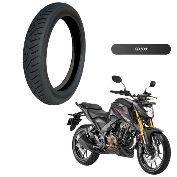 Imagem de Pneu 100/80-17 CB 500 Fazer 250 Ninja 250 CBR 250 Twister CB 300 Dianteiro + BRlNDE (REDINHA)