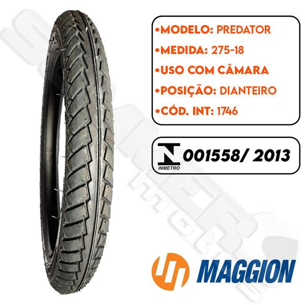 Imagem de Pneu 275-18 C/C Predator (M10) - 8100624 - Maggion* - (T)