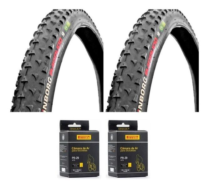 Imagem de Pneu 29x2.10 Misto Balão Mtb Bike Cinborg + Camaras Pirelli