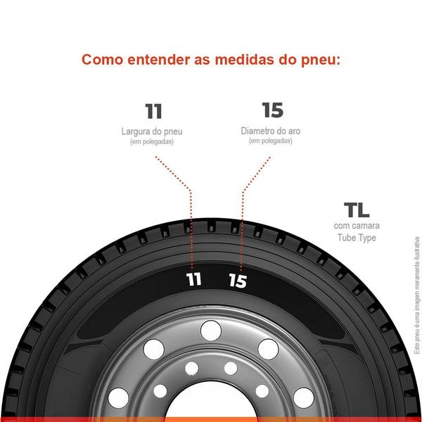 Imagem de Pneu Agrícola Aro 15 11L-15 Pirelli RA45 I-1 12PR TL