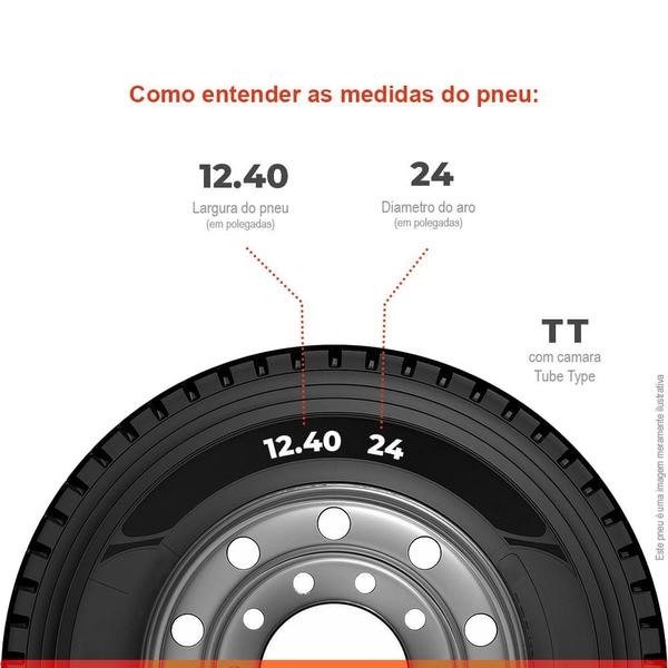 Imagem de Pneu Agrícola Aro 24 12.4-24 Pirelli TM95 R-1 Pivot 4PR TT