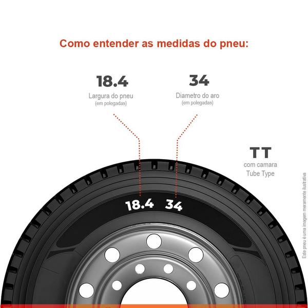 Imagem de Pneu Agrícola Aro 34 18.4-34 Pirelli TM95 R-1 10PR TT