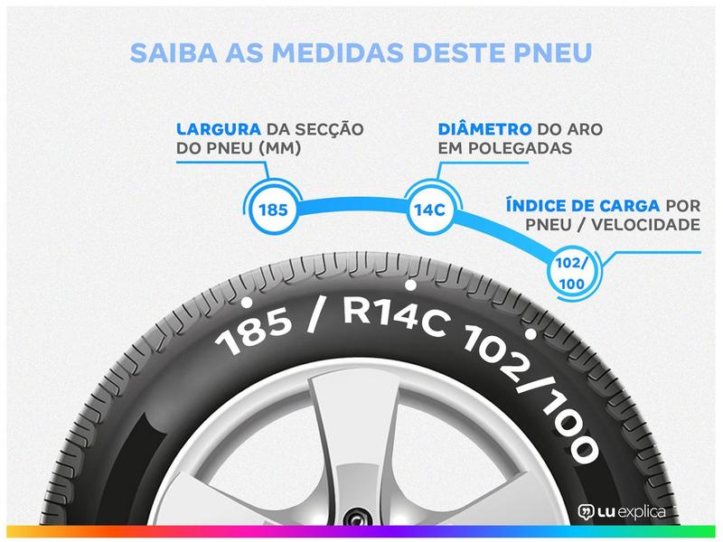 Imagem de Pneu Aro 14" 185R14C 8PR Durable 102/100 Cargo 4