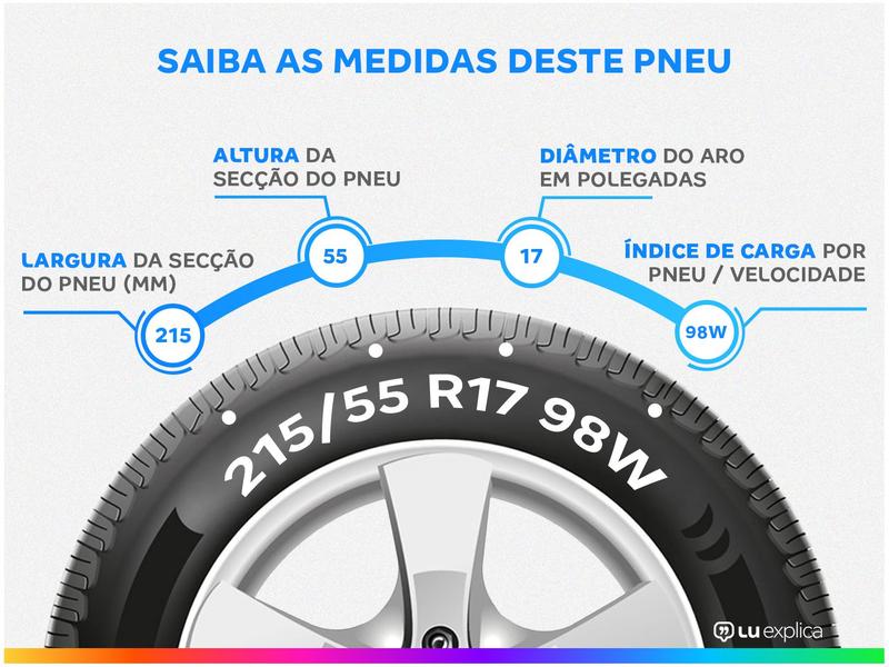 Imagem de Pneu Aro 17" 215/55R17 Westlake 98W SA57