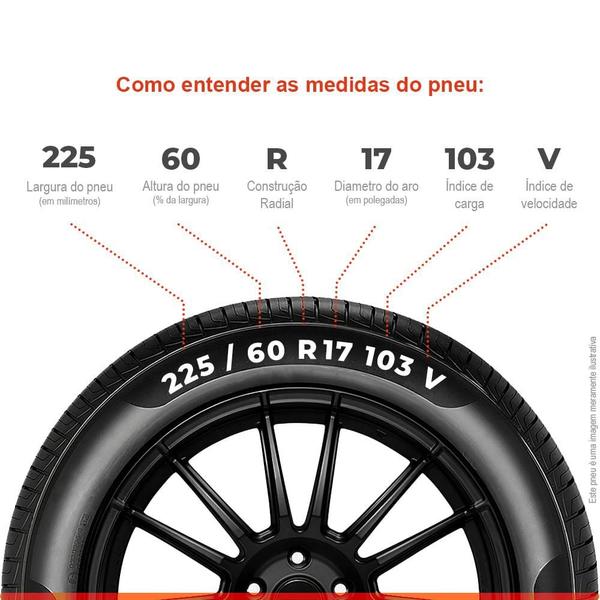 Imagem de Pneu Aro 17 225/60R17 Durable 103V TL Premier Extra Load