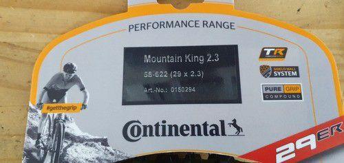 Imagem de Pneu Aro29 Continental Mtb Mountainking Tubeless Performance