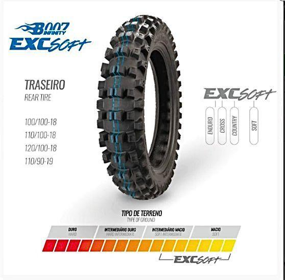 Imagem de Pneu Borilli Moto EXC SOFT 110/100-18 PMT - TCC - B007 INFINITY