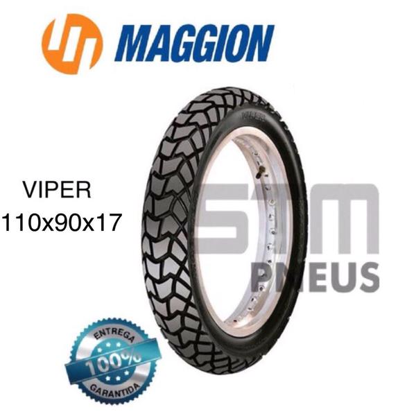 Imagem de Pneu bros 150 Maggion Viper 110/90/17 traseiro Crosser moto aro 17 Pronta entrega aproveite !!