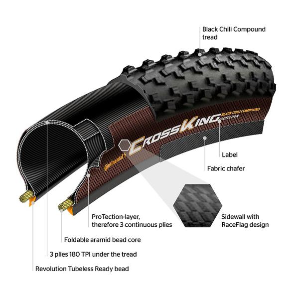 Imagem de Pneu Ciclismo Continental Cross King Pro Tection